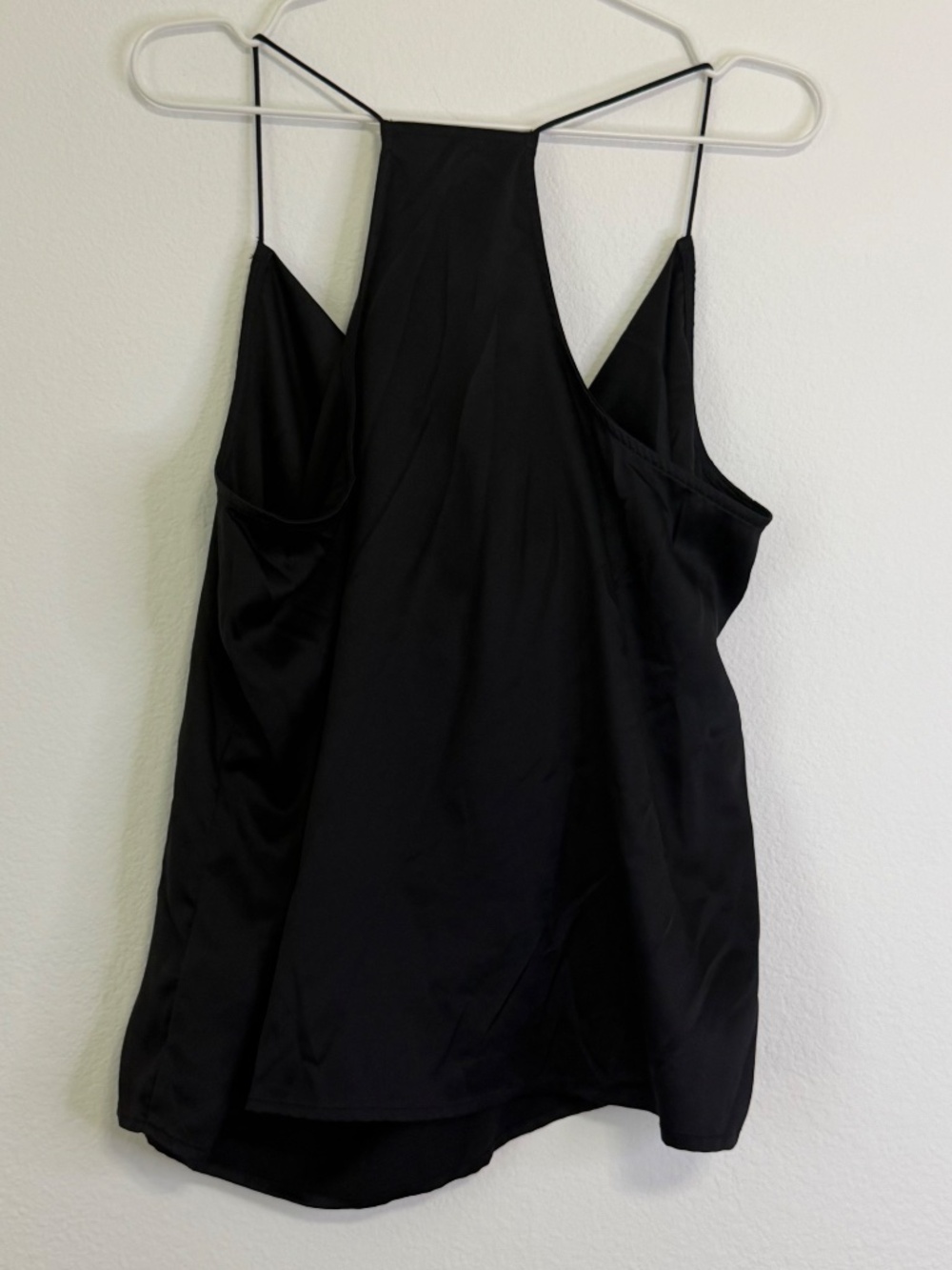 Express swoop front satin